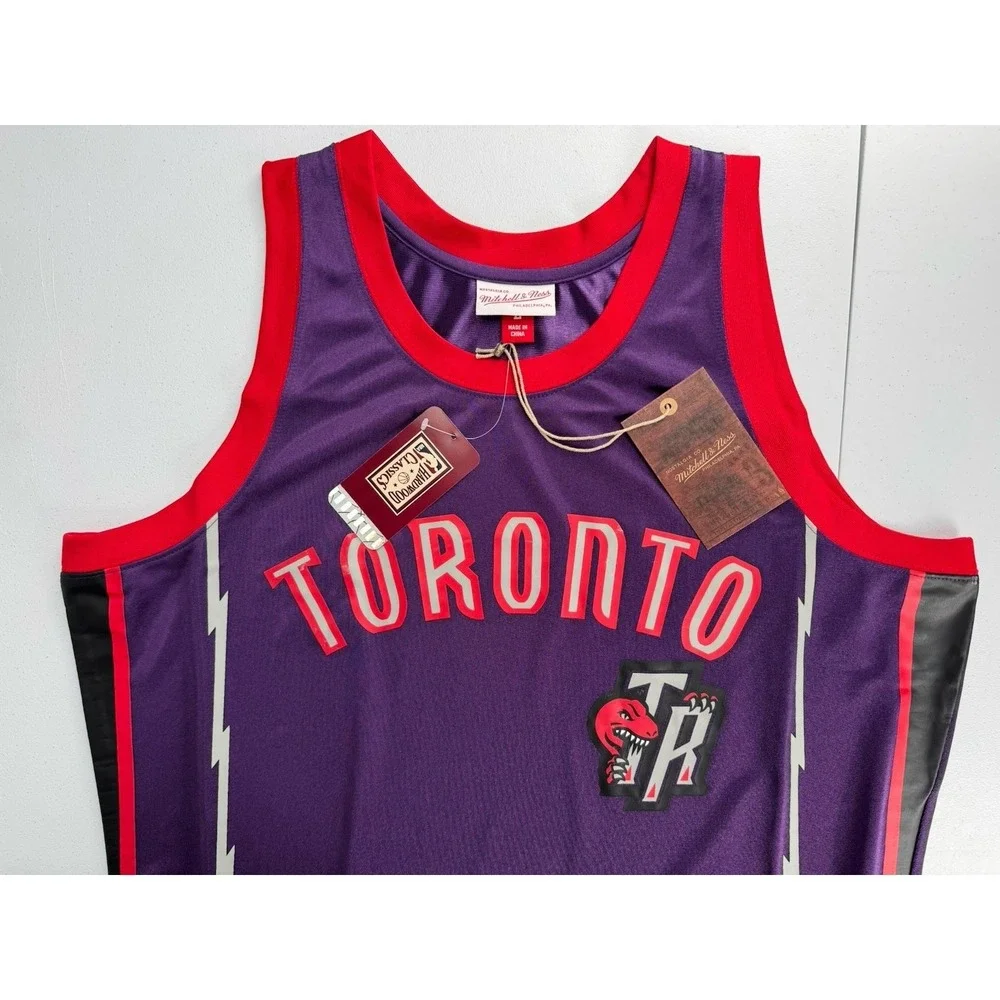 Mitchell & Ness Toronto Raptors 1995 Heritage Tank Top Jersey Purple‎ Mens Large